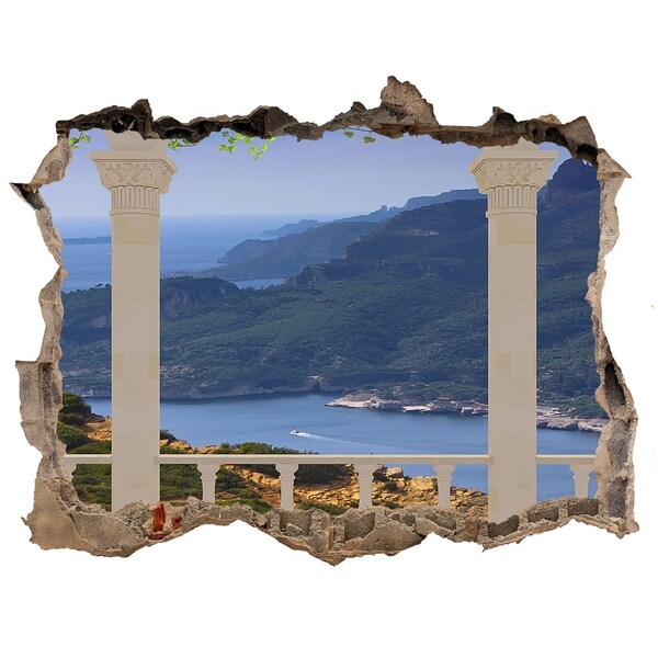 Fototapeta díra na zeď 3D Výhľad na malebný záliv