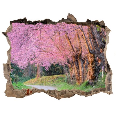 Nálepka fototapeta 3D výhled Čerešňové kvety