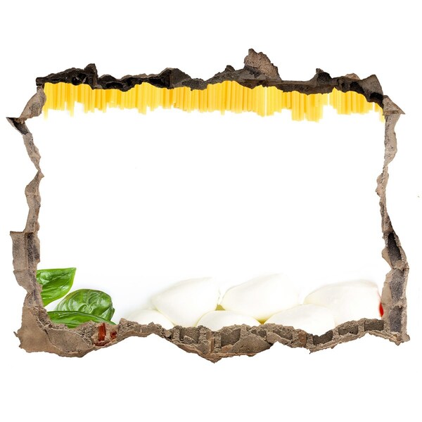 Samolepící nálepka beton Talianska hostina v diere v stene