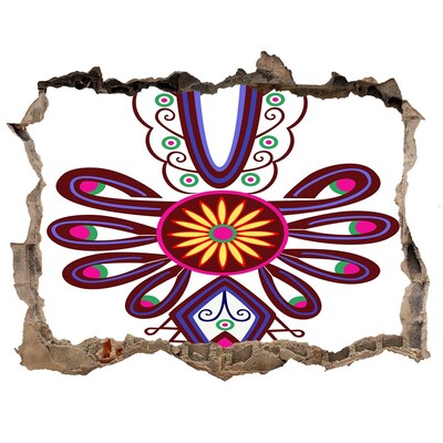 Díra 3D fototapeta na stěnu Farebný etnický vzor