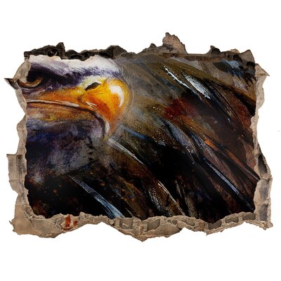 Díra 3D fototapeta na stěnu nálepka Orol v zrúcanej stene