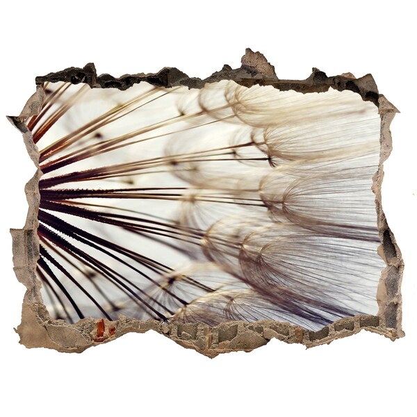 Samolepící díra nálepka Kvetinový sen v betóne