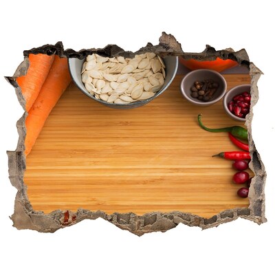 Samolepící nálepka Pohľad na kuchyňu spoza steny