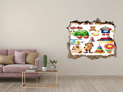 Samolepící nálepka Hračky vo farebnom svete