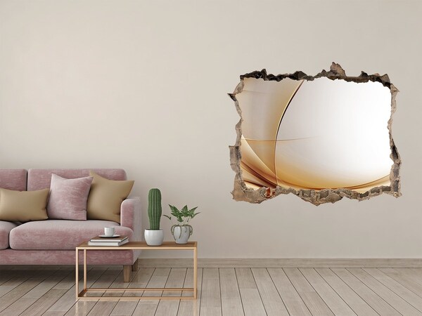 Díra 3D fototapeta nálepka Abstraktný priestor za stenou