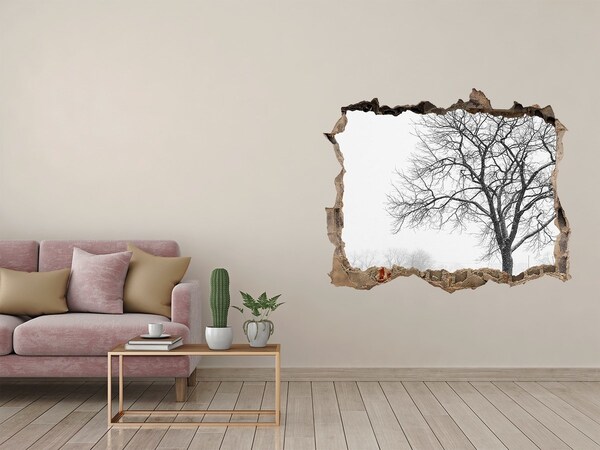 Nálepka fototapeta 3D výhled Strom v zime
