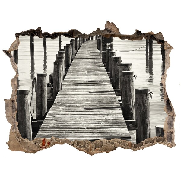 Nálepka fototapeta 3D výhled Drevené mólo