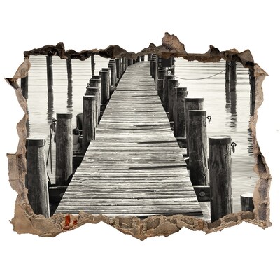 Nálepka fototapeta 3D výhled Drevené mólo
