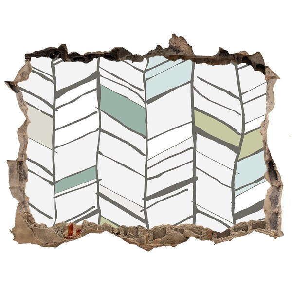 Fotoobraz díra na stěnu nálepka interiér v škandinávskom štýle