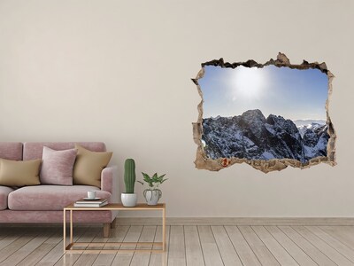 Nálepka fototapeta 3D výhled Zima v tatrách