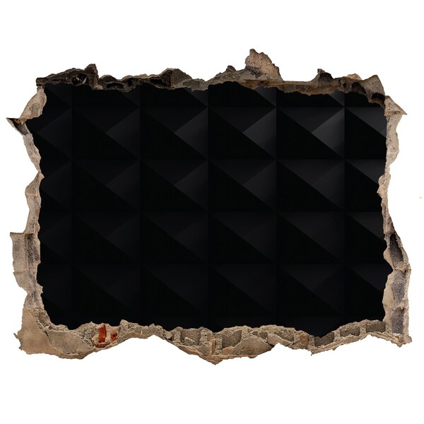 Díra 3D fototapeta nálepka Čierna diera v stene