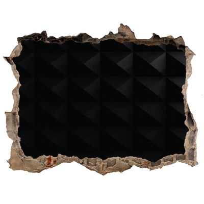 Díra 3D fototapeta nálepka Čierna diera v stene