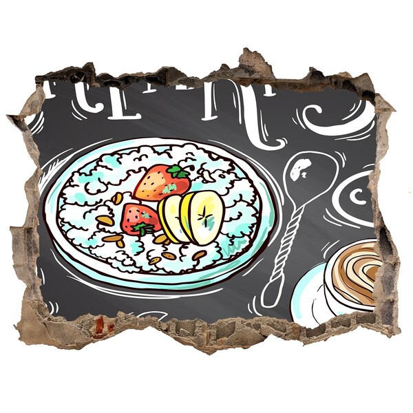 Fototapeta díra na zeď Retro raňajky