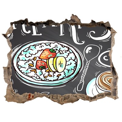 Fototapeta díra na zeď Retro raňajky