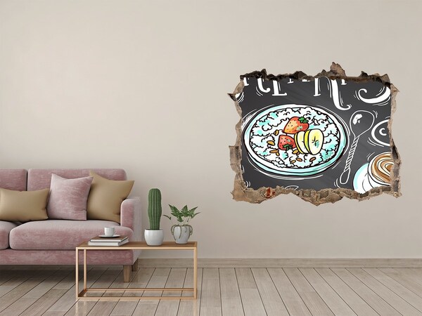 Fototapeta díra na zeď Retro raňajky