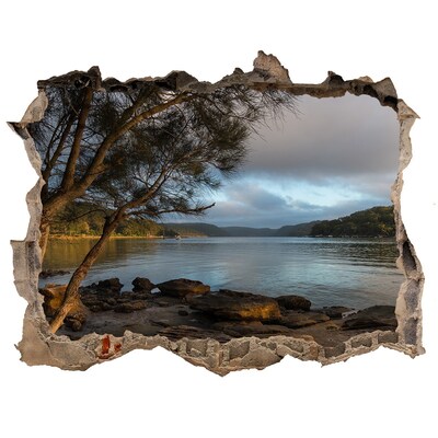 Nálepka fototapeta 3D výhled Strom na rieke