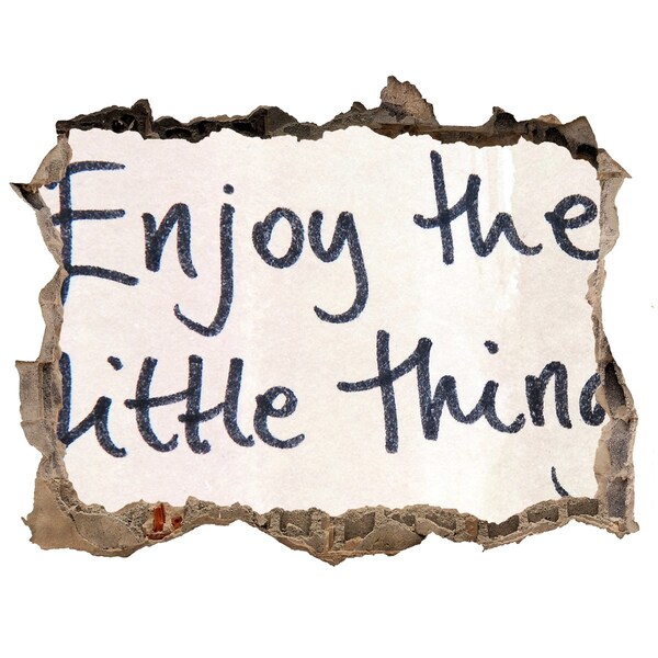 Fototapeta díra na zeď Poškodená stena s nápisom