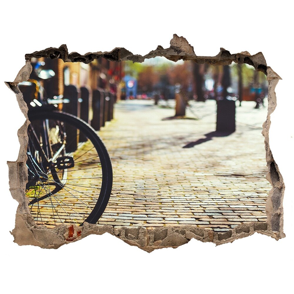 Foto fotografie díra na zeď Bicyklov v amsterdame