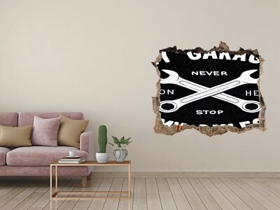 Fototapeta díra na zeď Workshop o pravidlách