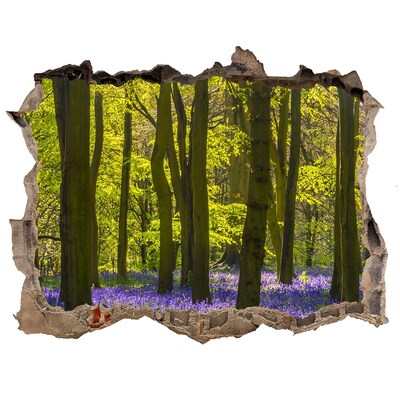 Nálepka fototapeta 3D výhled Lesné prameň