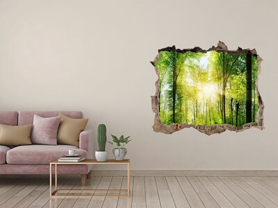 Nálepka fototapeta 3D výhled Forest na slnku