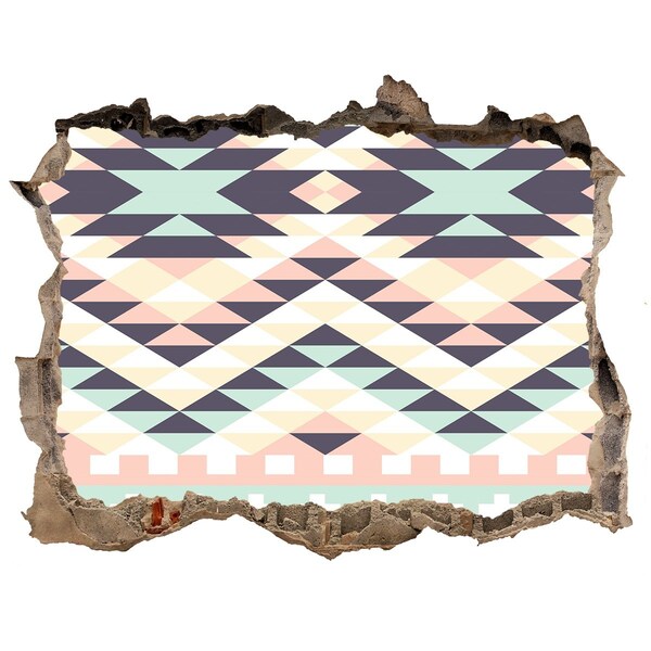 Fotoobraz díra na stěnu nálepka Geometria v diere