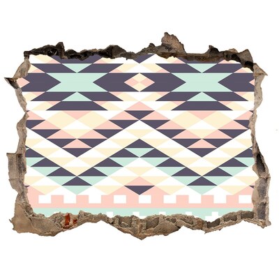 Fotoobraz díra na stěnu nálepka Geometria v diere