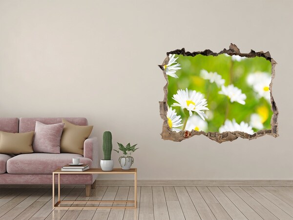 Samolepící díra nálepka Kvetinový raj za múrmi