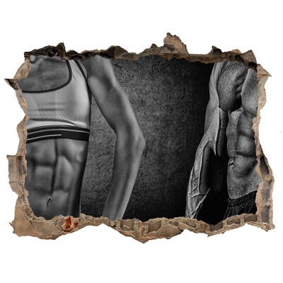 Foto fotografie díra na zeď Sila a odhodlanie