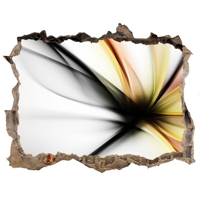 Samolepící díra nálepka Rozbitá stena s abstraktným vzorom