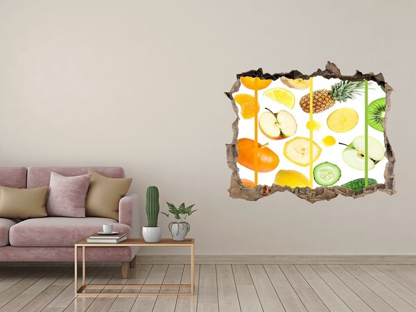 Samolepící nálepka Čerstvé ovocie v betóne