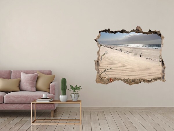 Nálepka fototapeta 3D výhled Ilúzia pláže v betóne