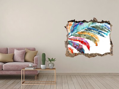 Samolepící díra na stěnu Tropická oáza v betóne