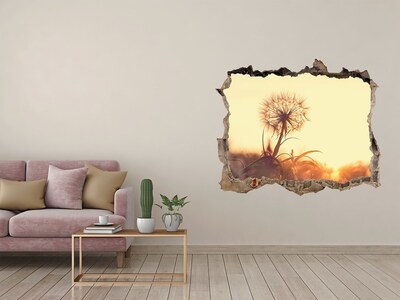 Samolepící díra na stěnu Kvet v slnečných lúčoch