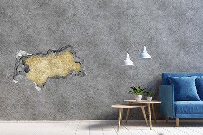 Samolepící díra na stěnu Staré mapa sveta