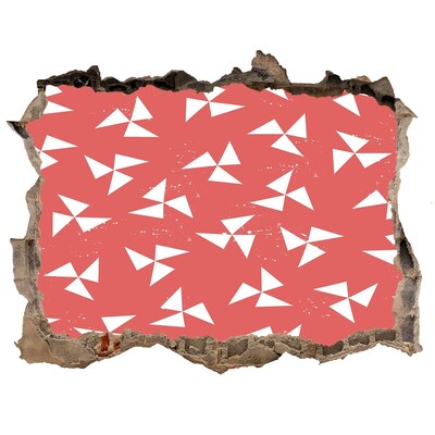 Fotoobraz díra na stěnu Vzor v červenom odtieni