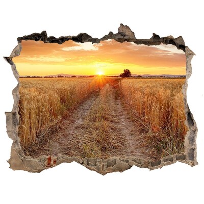 Nálepka fototapeta 3D výhled Pšeničné pole