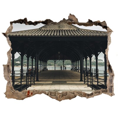 Fototapeta díra na zeď 3D Pohľad na mólo nad vodou