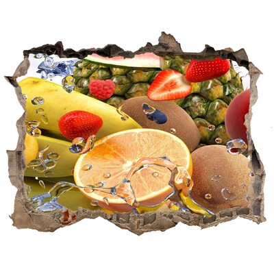 Samolepící nálepka beton Ovocný raj za múrom