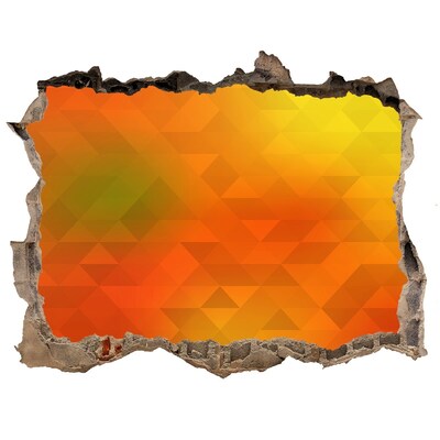 Samolepící díra zeď Ohnivá trhlina v stene