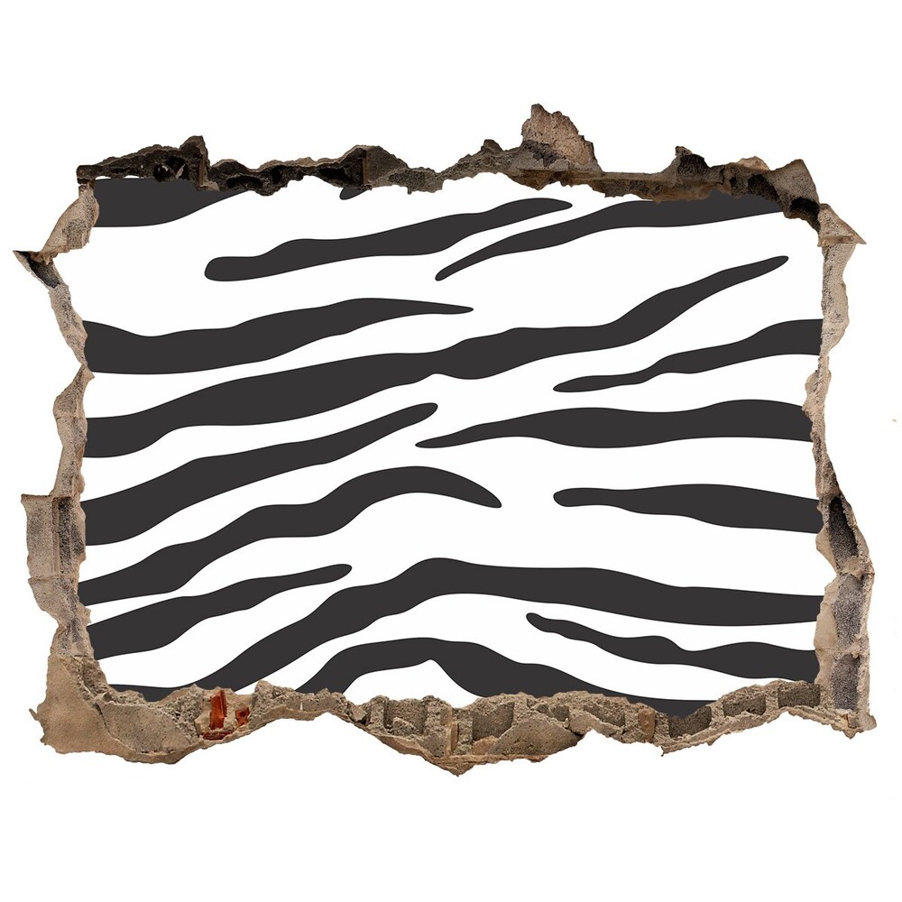 Fotoobraz díra na stěnu nálepka Zebra pozadia