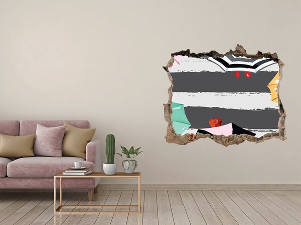 Fotoobraz díra na stěnu Tajomná pláž so slnečníkmi