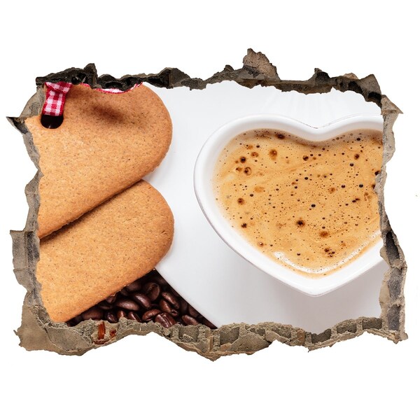 Samolepící nálepka Káva s koláčikmi