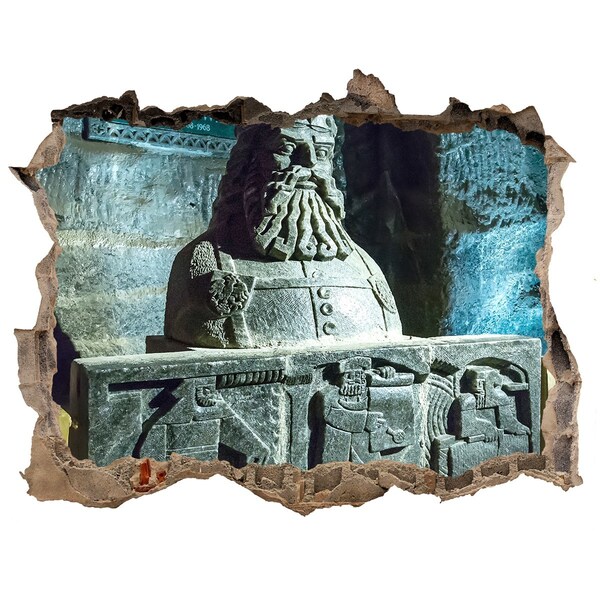 Fototapeta díra na zeď 3D Staroveká jaskynná socha