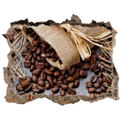 Samolepící nálepka beton Káva v zničenej stene