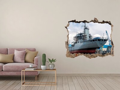 Fototapeta díra na zeď Lodenice loď