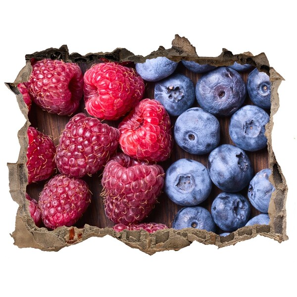 Samolepící nálepka beton Ovocná diera v stene