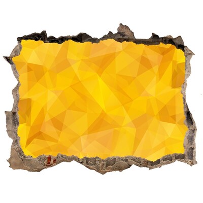 Samolepící díra zeď Zlatá trhlina v stene