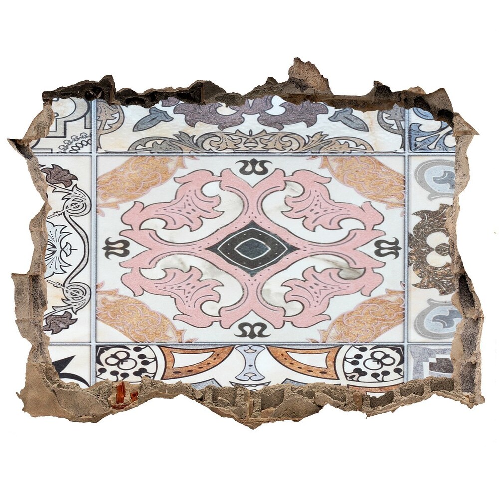 Fotoobraz díra na stěnu Keramické dlaždice