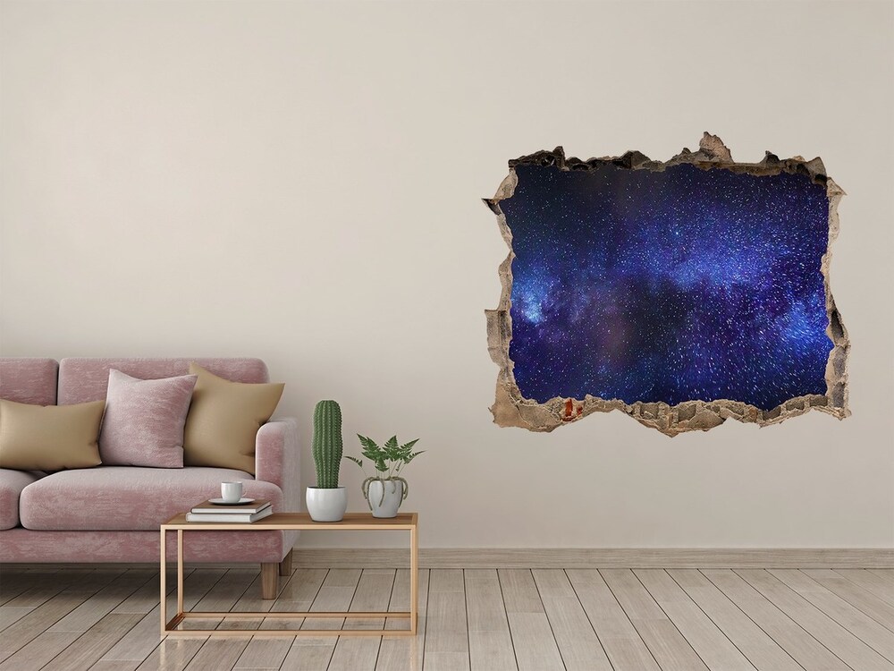 Foto fotografie díra na zeď Mliečna dráha